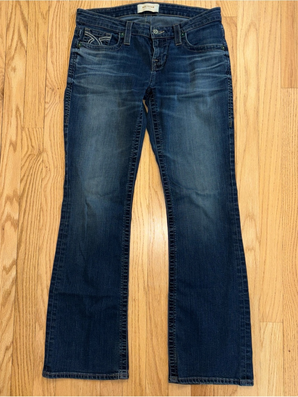 Big Star Women's Liv Boot Dark Blue Flared Jeans
